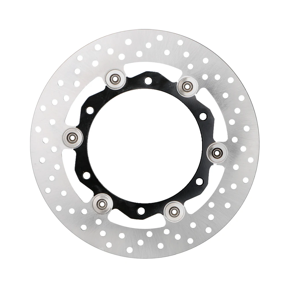 For Yamaha Tmax 500 Front Disc Rotor Brake Disc 6 holds Motorcycle Accessories T-MAX500 Scooter T Max500 T max 500 - Цвет: silver