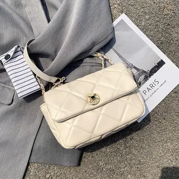 

2020 New small Handbags Women Fashion Ins Ultra Fire Retro Soft Messenger Bag Purse Simple Style Crossbody Bags White Green