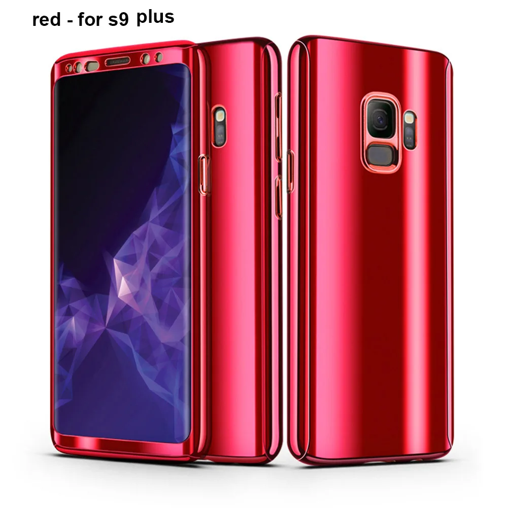 s9 plus 360 градусов Защита противоударный полный корпус гибридный жесткий чехол для samsung Galaxy S9/S9 Plus OC - Цвет: s9 plus