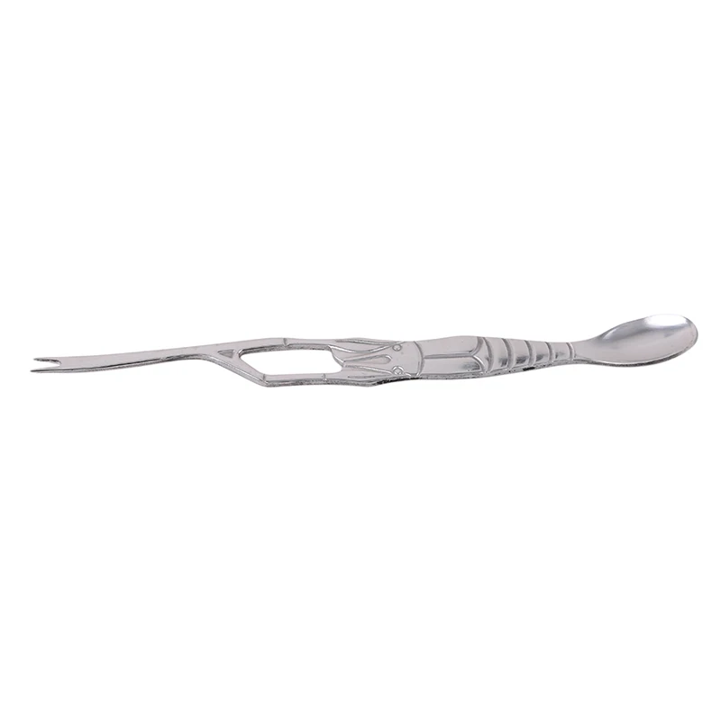 Silver Double-Headed Stainless Steel Tableware Crab Spoon& Fork Crabs Eat Crab Gadgets To Take Meat Forks