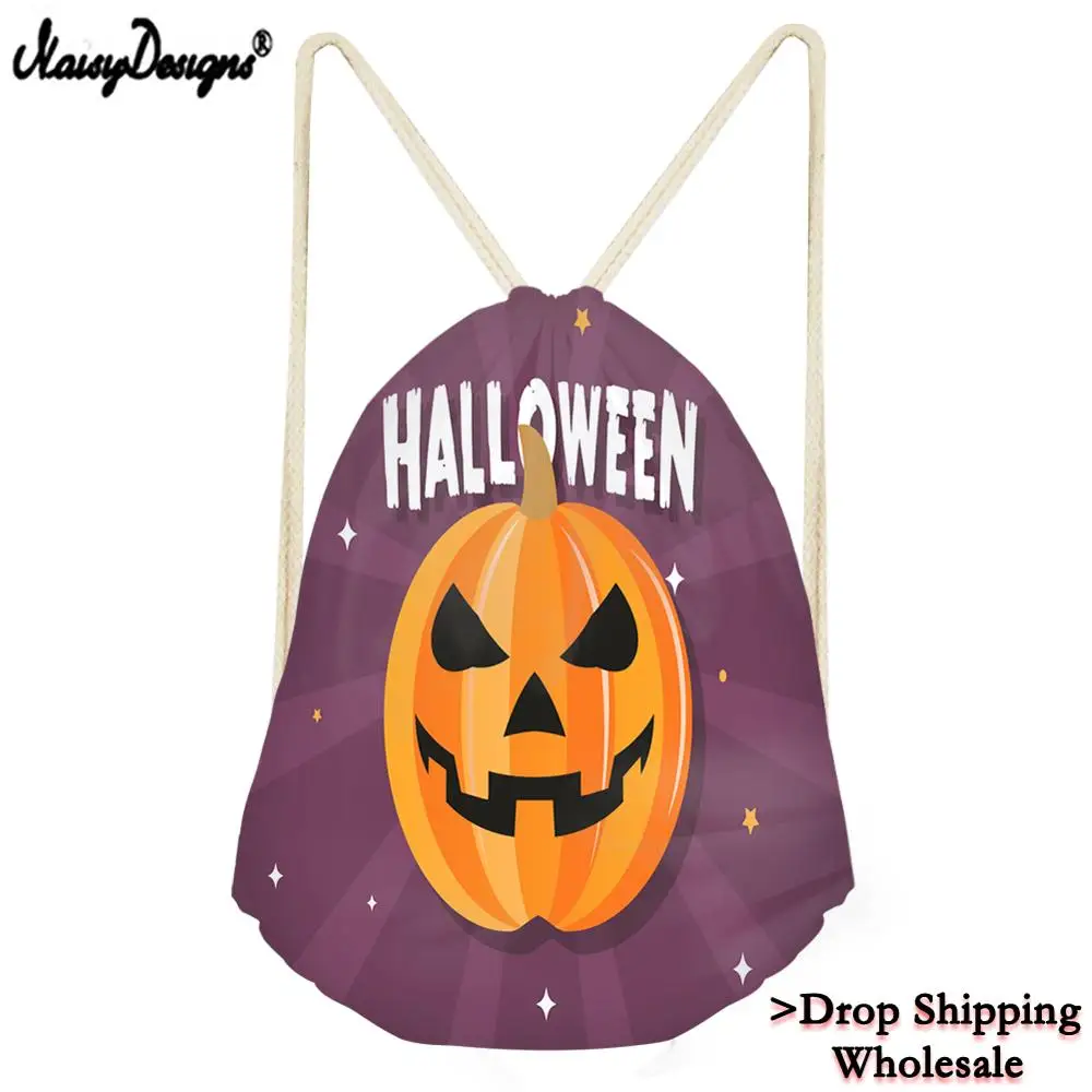 

2019 Men Women Funny Halloween Print Drawstring Bag Casual Backpack Fashion Storage Bags Stylish for Teenagers Boys Girls Travel