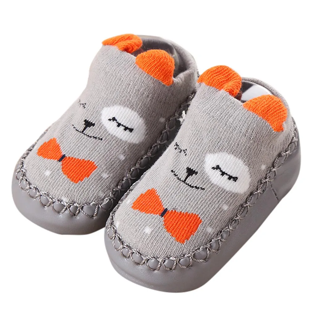 Коллекция года, модные носки для новорожденных meia infantil/носки-тапочки с мультяшными ушками для мальчиков и девочек Нескользящие Детские носки