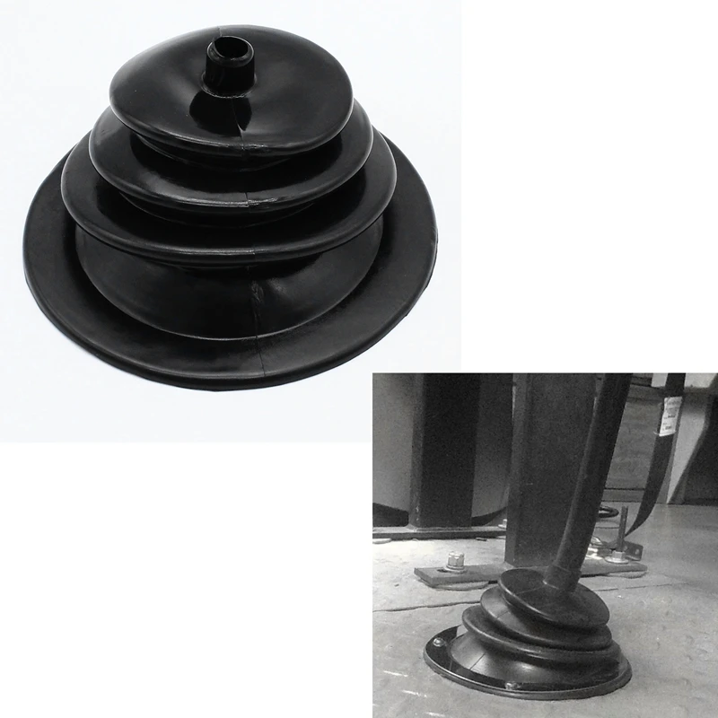 For Mr Gasket 1651 Shifter Boot Small Round Black Rubber 5.250 Inch Plate Gear Stick Shift Knob Cover Gaiter | Автомобили и