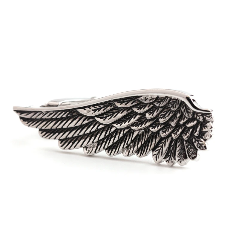 

Men's tie clip angel wing shape black tie clip