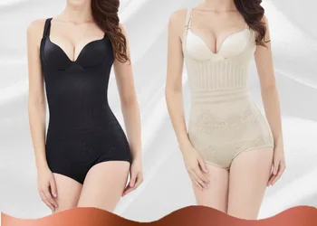 

DHL 50pcs Women Post Natal Slimming Underwear Shaper Recover Bodysuits Shapewear Waist Slimming Bandage Black/Apricot