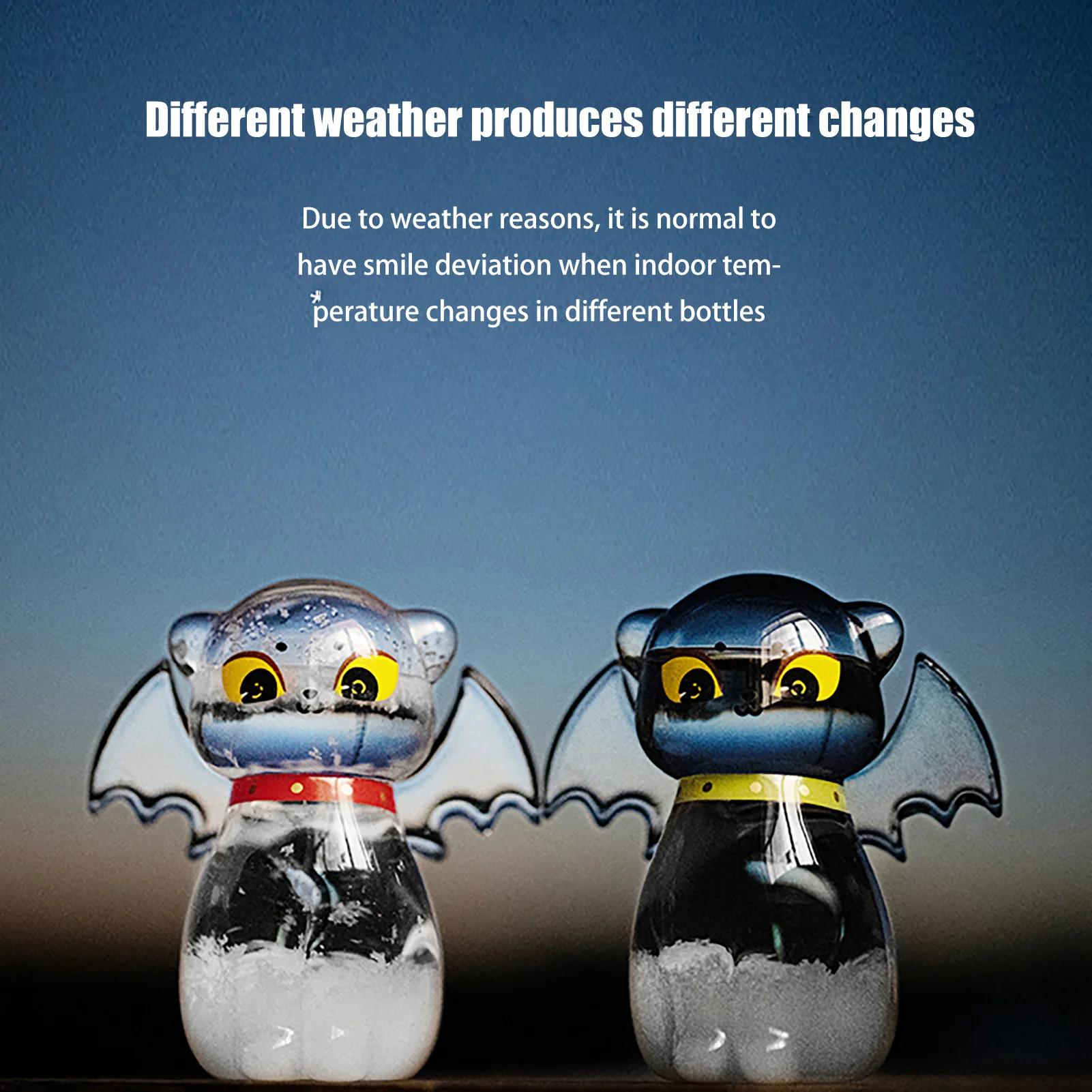Cute Demons Cat Storm Glass Barometer Bottles Weather Predicting Creative Storm Glass Weather Forecaster Predictor Bottle