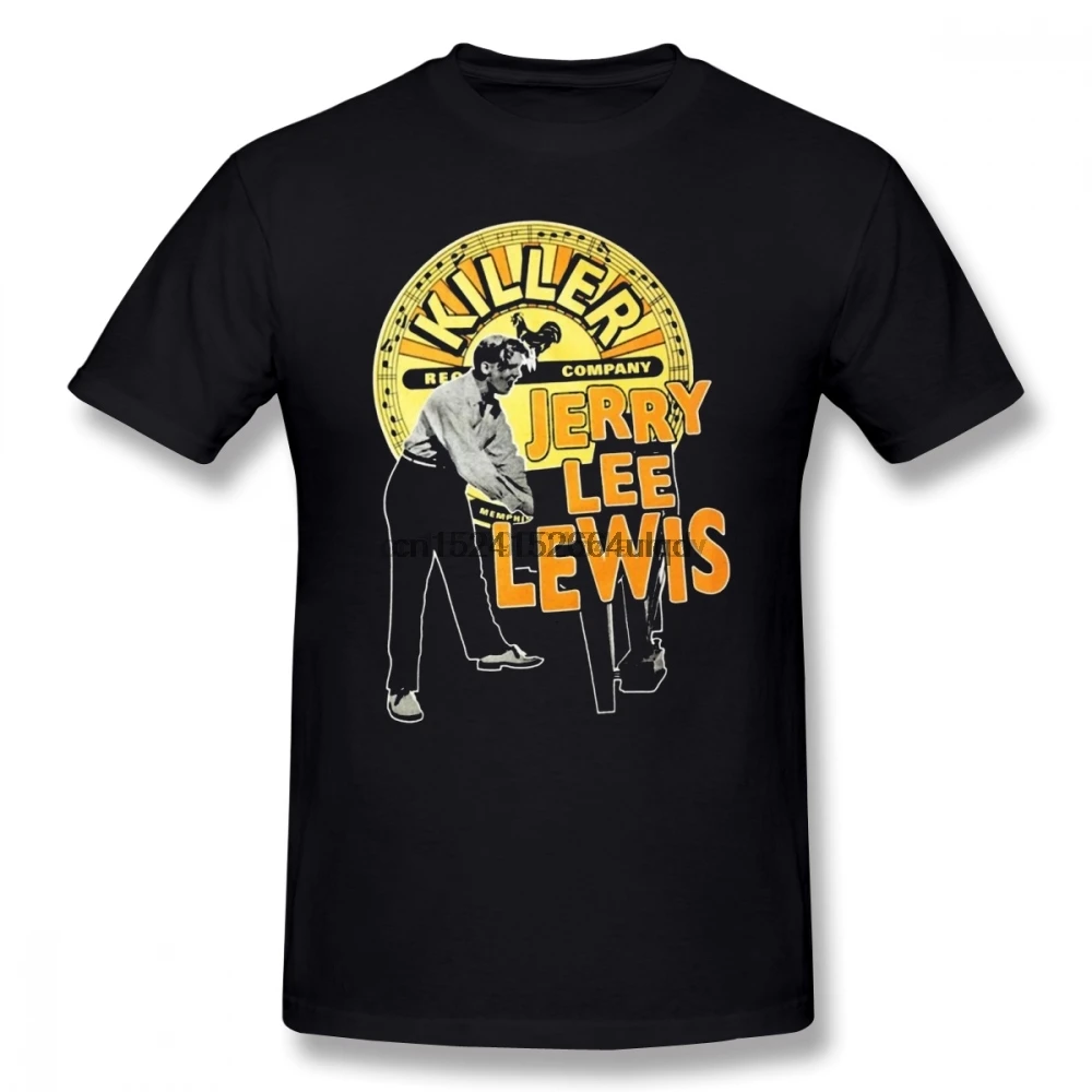 

Lewis T Shirt Jerry Lee Lewis T-Shirt Oversize Casual Tee Shirt Funny 100 Percent Cotton Graphic Short Sleeves Man Tshirt