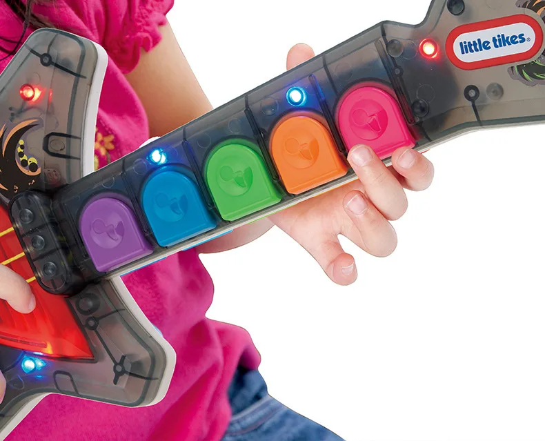 Little Tikes ударная электронная клавиатура барабанный набор инструмент для раннего возраста обучающая игрушка детская Гитара игрушка