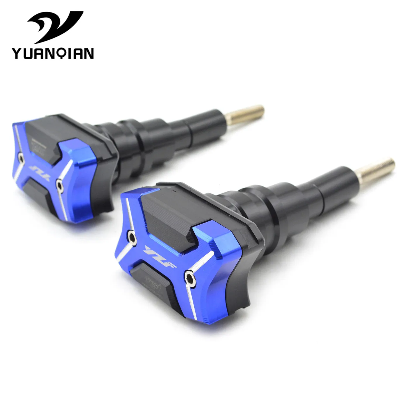 blue-with logo YZF Рамка для мотоциклов Краш колодки корпус двигателя ползунки протектор мотоцикла анти-падение мяч защита от падения для Yamaha YZF R3 2013 - Цвет: blue-with logo YZF