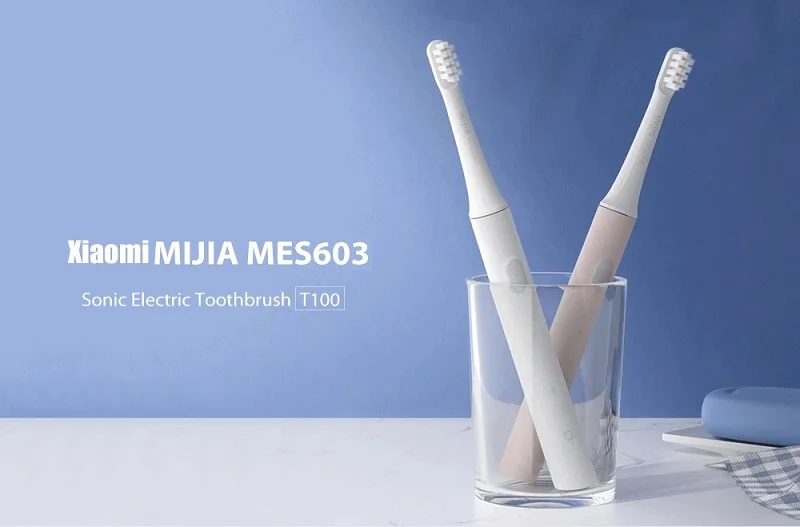Xiaomi mijia T100 звуковая электрическая зубная щетка для взрослых Водонепроницаемая ультра звуковая автоматическая зубная щетка с подзарядкой от USB