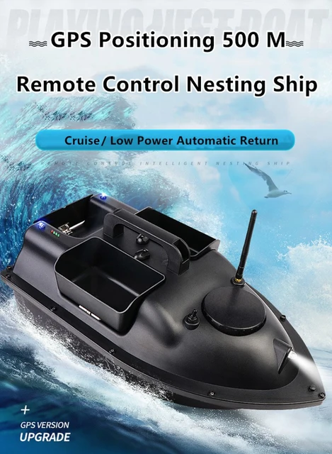 Gps 500m Intelligent Rc Fishing Bait Boat With Bag Remote Control