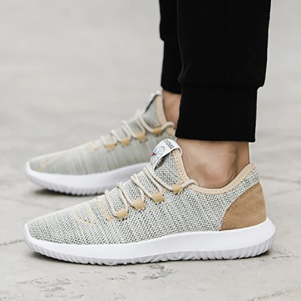 Men's Sneakers Spring Autumn New Mens Mesh Breathable Running Shoes Casual Slip On Male Trainers Sneaker 3 Color Sport D25 | Спорт и