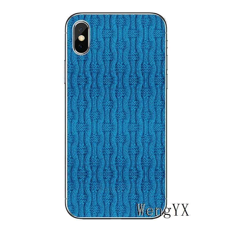 Роскошный трикотажный узор из пряжи для samsung galaxy A10 A30 A40 A50 A60 A70 xiaomi mi 9 redmi note 7 для huawei p30 lite pro Чехол - Цвет: knitting-yarn-A-07
