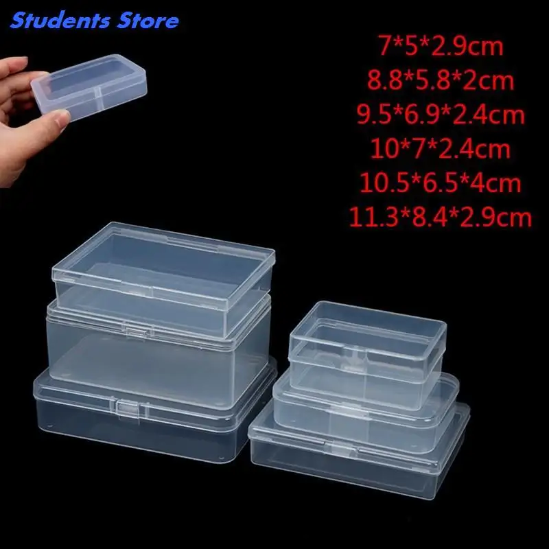 New Transparent 2 Pcs plastic boxes playing cards container PP storage