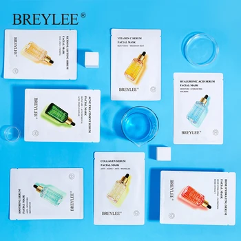 Hyaluronic Face Mask Retinol Facial Sheet Mask Acne Treatment Serum Moisturizer Korean Skin Care Set