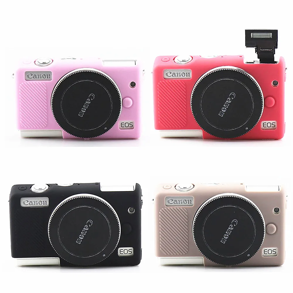 Силиконовая кожа брони чехол для камеры Canon EOS M200 цифровая камера s только|Сумки