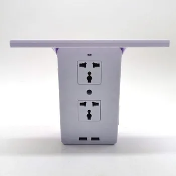 

1pc Multifunctional Socket Storage Rack Living Room Bathroom Kitchen Wall Rack Mobile Phone Charging Stand Household Products