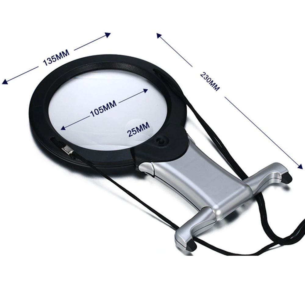 wind speed instrument Hands Free LED loupe Lighted Reading Magnifier Table Hanging Magnifying Glass For Seniors Sewing Cross Stitch Embroidery Repair tablet oscilloscope