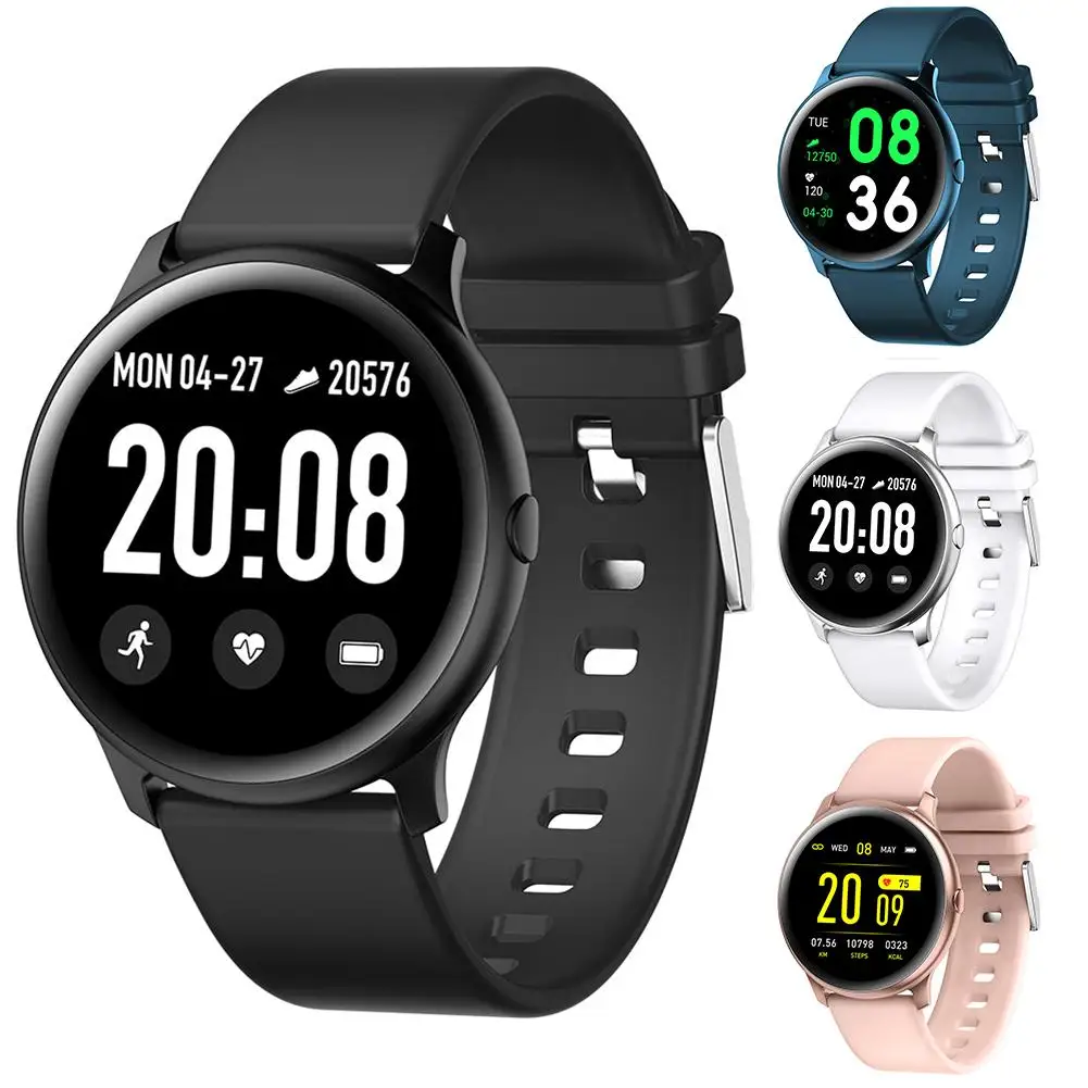 

Men LTP New Fashion KW19 Round Screen Smart Watch Bracelet Heart Rate Counter Blood Pressure Oxygen Sleep Monitoring Smart Watch