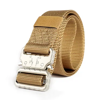 

Top quality fashion men outdoor Military Tactical belt casual canvas fabric army Training Hunting men belts 200811-16