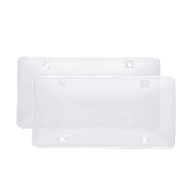 

2pcs License Plate Cover Easy to Install Durable License Plate Protection F-Best