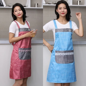 

Waterproof vest type apron strap type adult bib shoulder H type