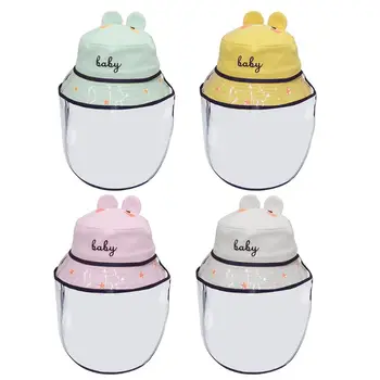 

Kids Dust Cover Full Face Cap Multifunctional Hat Children Anti-UV Protect Mask Hat Droplets Spreading Prevent