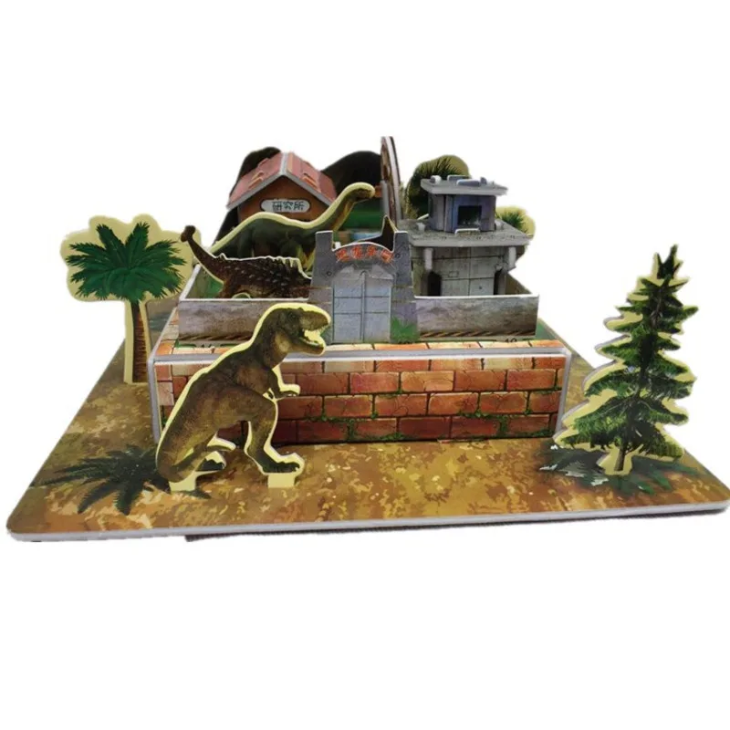 Дети 3D головоломка мультфильм дом замок модель здания DIY Ручная работа бумажные