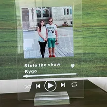 Personalized Spotify Code Acrylic Board With Stand Base Custom Personal Photos/Album 10*15CM,15*20CM,20*25CM,20*30CM Personalized Spotify Code Acrylic Board With Stand Base Custom Personal Photos/Album 10*15CM,15*20CM,20*25CM,20*30CM