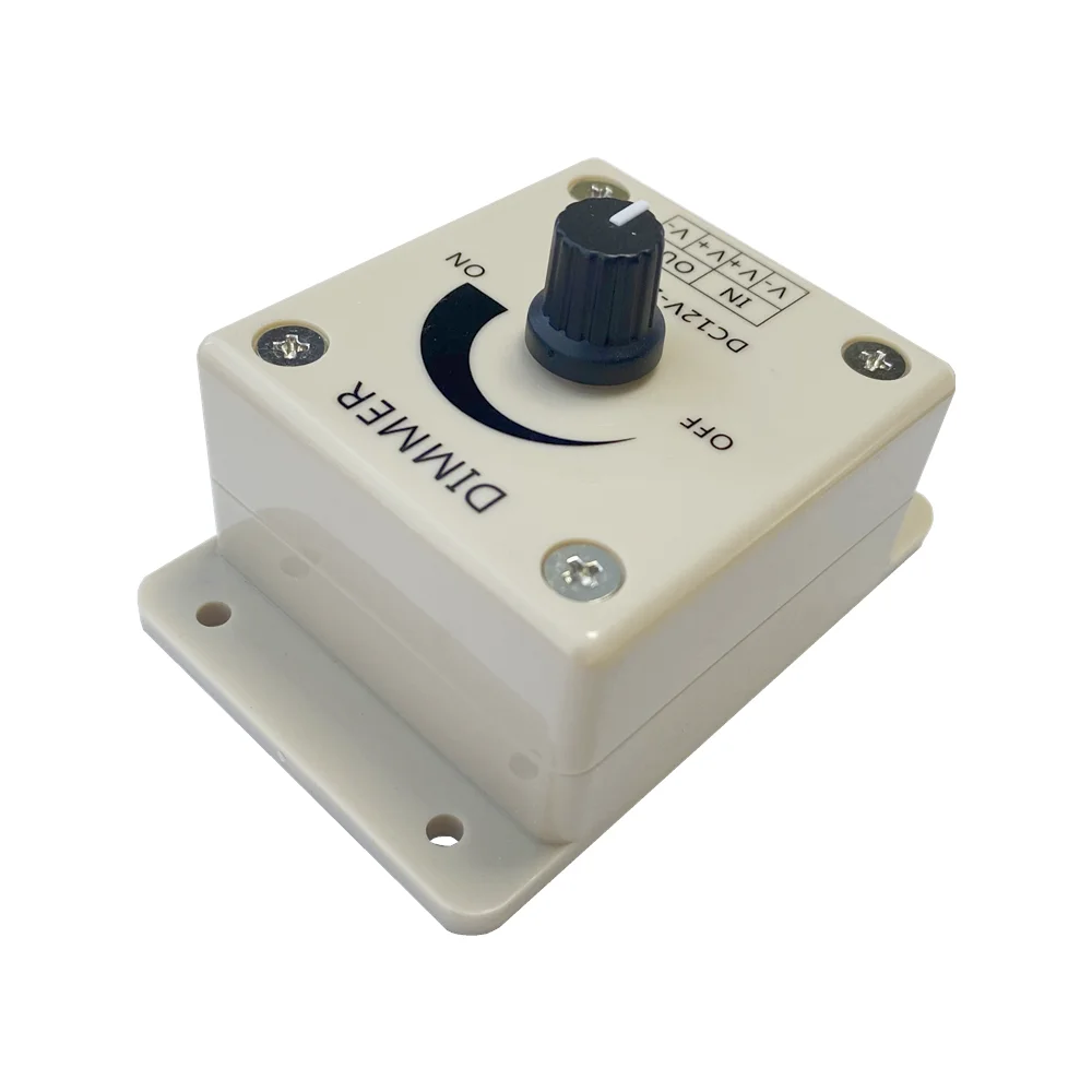 ECLH LED Dimmer Switch 12-24V Voltage Regulator 8A Adjustable Controller Light Power Supply for LED Lamp Strip Light led dimmer switch,led strip controller,smart dimmer switch,led strip switch,led string dimmer,led dimmer controller,lamp dimmer,voltage regulator