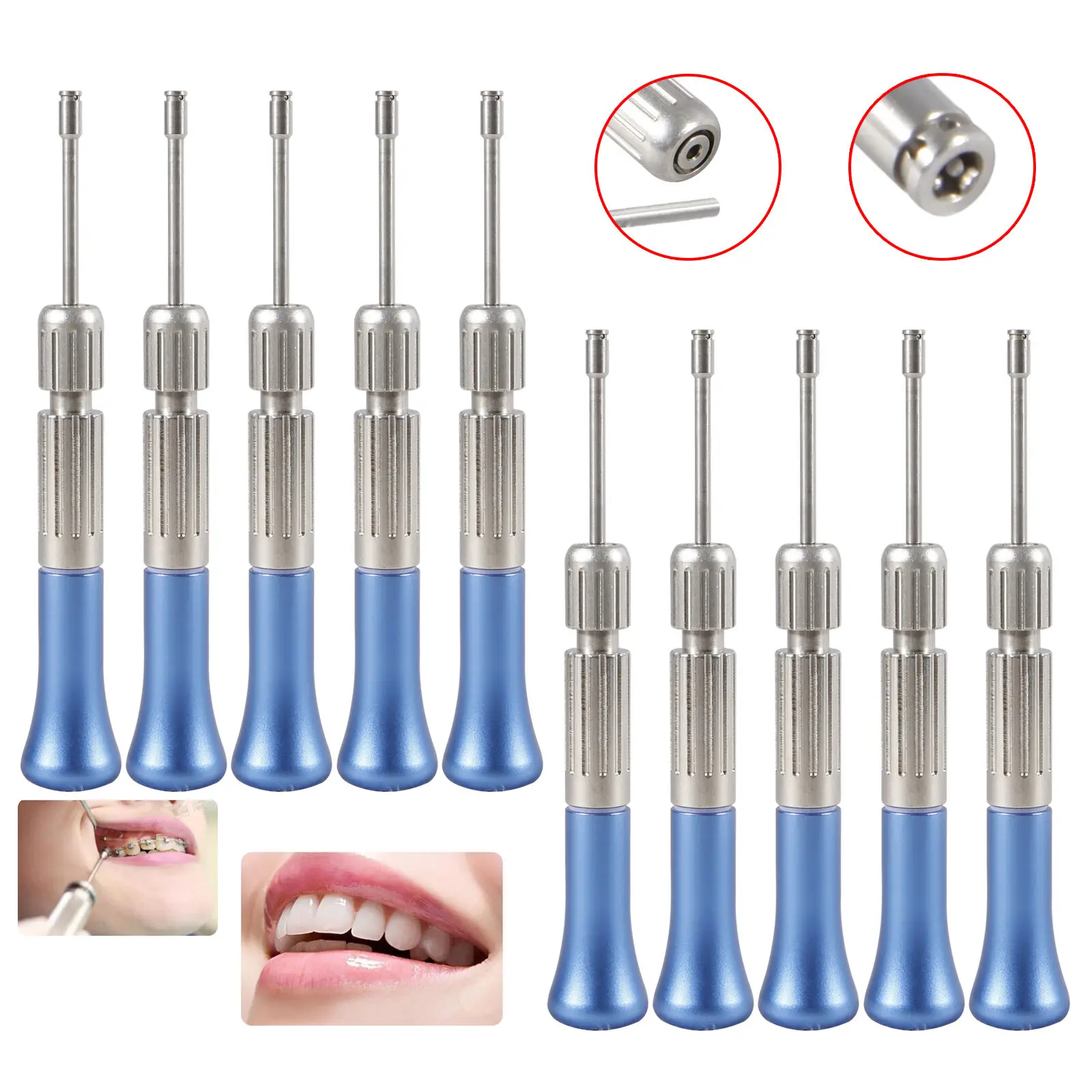 

10*Dental Orthodontic Matching Tool screwdriver Micro Screw Driver for Implants