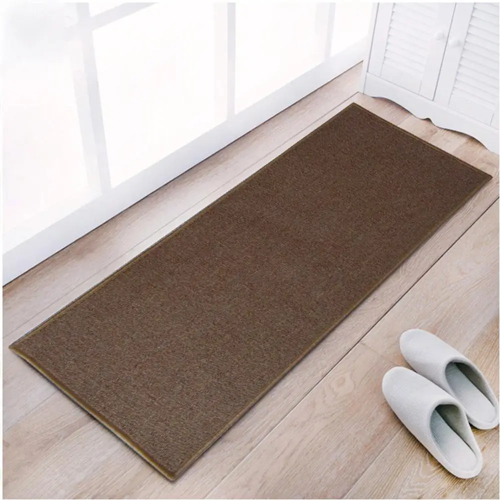 

EHOMEBUY Door Mat Square Carpet Anti Slip Solid Color PVC Bottom for Living Room/Bedroom Floor Protection Home Rug