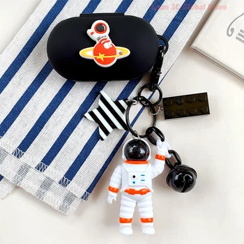 

Cute Astronaut Silicone Cover for Samsung Galaxy Buds / Buds+ Plus Case Charging Box Case Bluetooth Earphone Protective Case Box