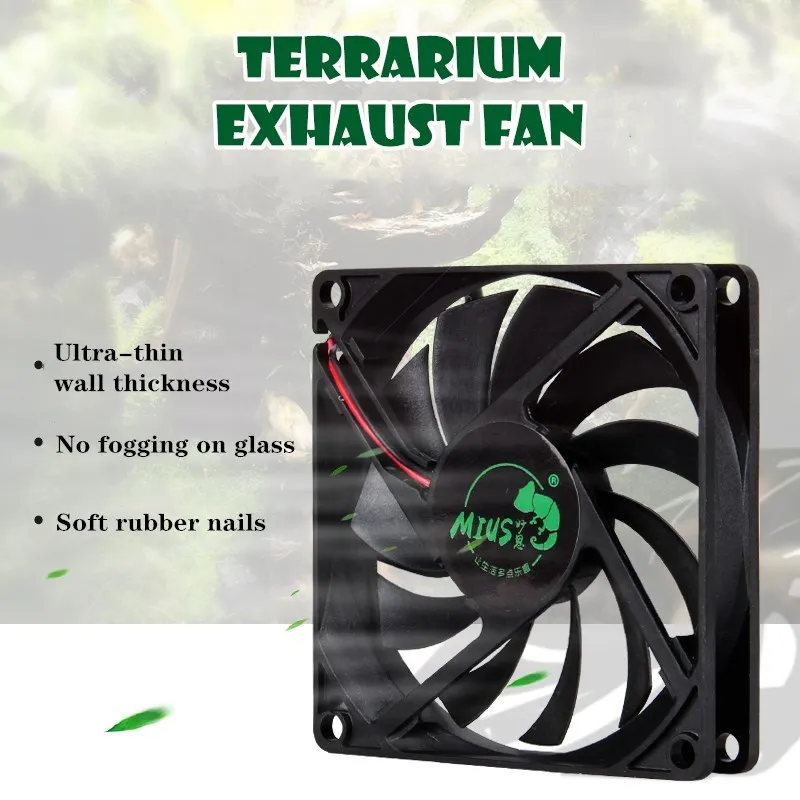 Exhaust Fan Air Extractor Terrarium Mini Ventilator Increase Oxygen