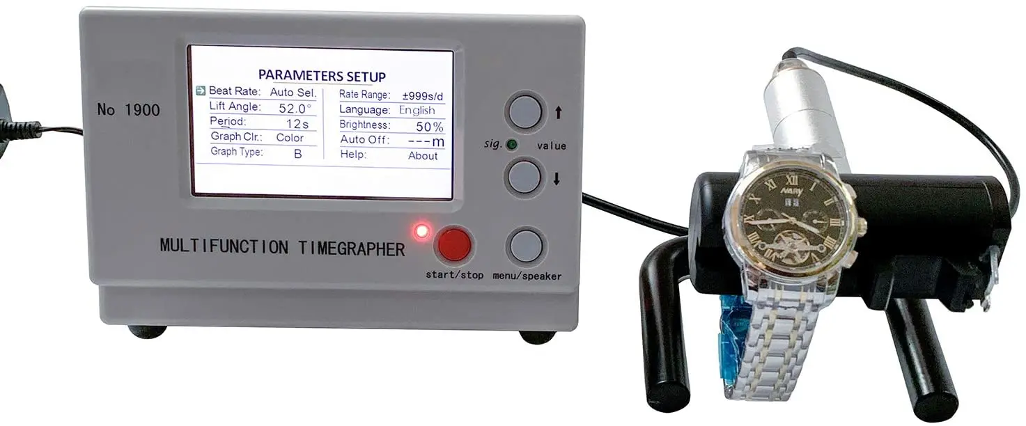 Orologio Tester Timing Multifunzione Timegrapher Calibrator Machine No.1900 Calibrazione Orologio Da Polso Tester Coassiale