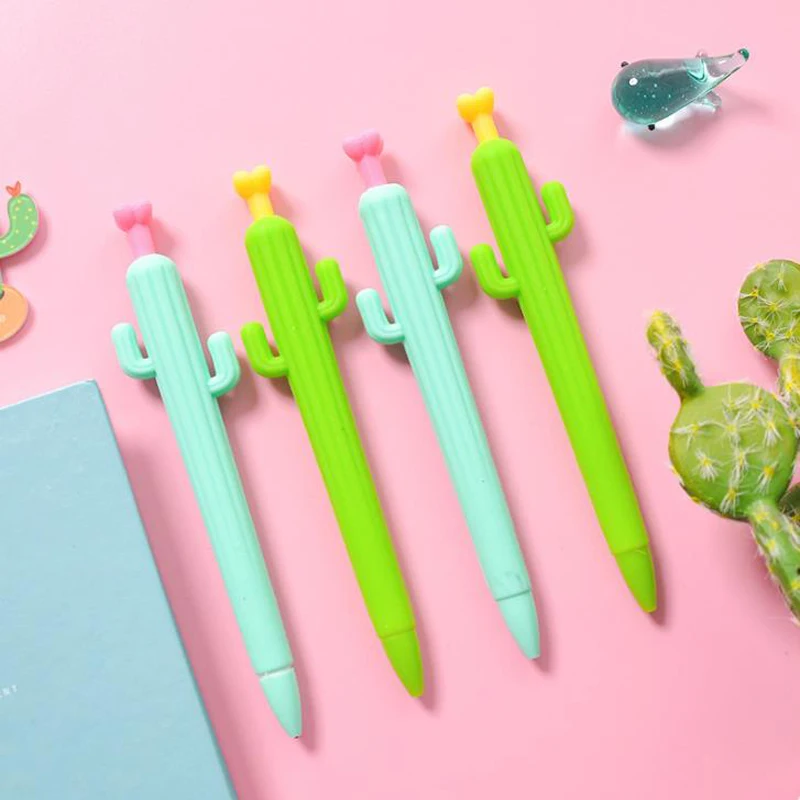

1 Pcs Kawaii 0.5mm Plant Cactus Silicone Press Mechanical Pencils Automatic Drawing Pencil for Kids Gifts School Stationery