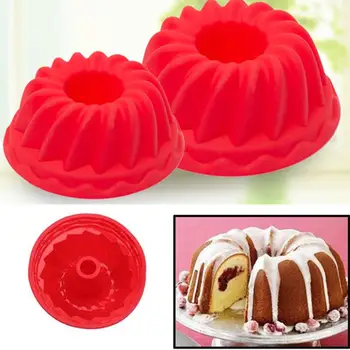 

Cooking 2Pcs Spiral Ring Silicone Mold Bakeware Kitchen Bread Cake Decorating Tools Fondant Cake Decorating Sugar Craft Mold