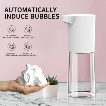 

Touchless Automatic Liquid Soap Dispenser 500ml PX4 Waterproof Smart Induction Desktop Hand Sanitizer For Bathroom Kitchen