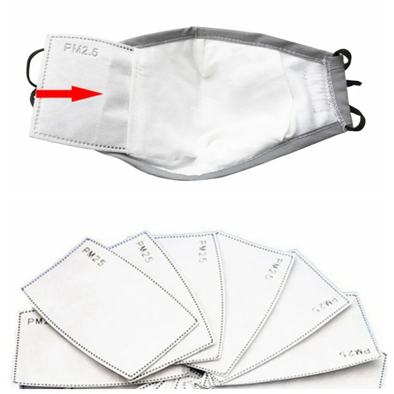 

5 Layers PM2.5 KN95 Activated Carbon Filter for Adult Kids Mouth Mask Dust Mask Filter Protective Filter Media Flu-proof Filter