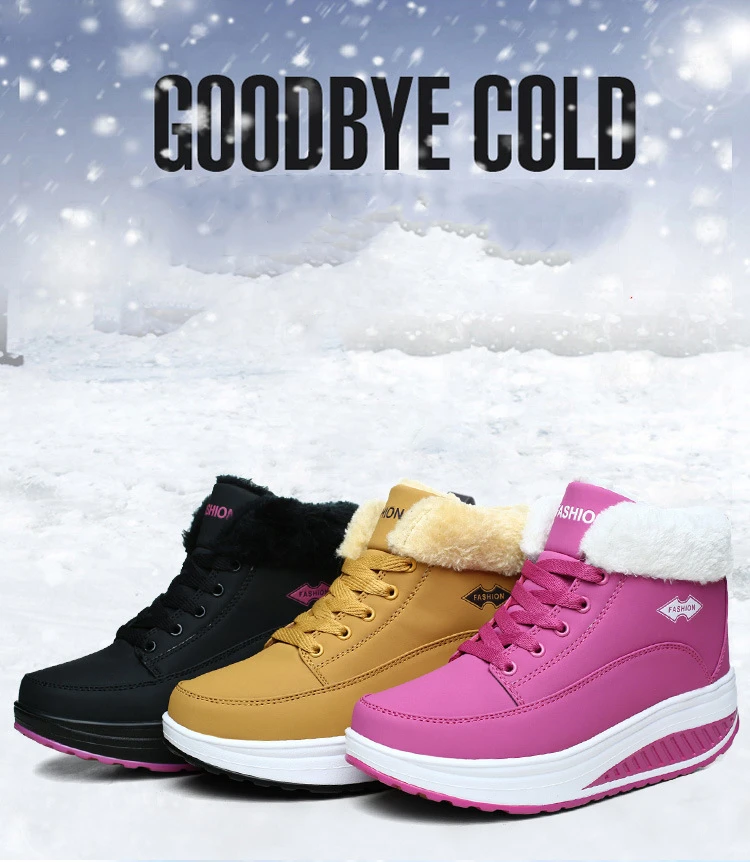 Г. Новая стильная женская обувь новая зимняя бархатная хлопковая обувь теплая повседневная кожаная обувь нескользящие зимние женские ботинки