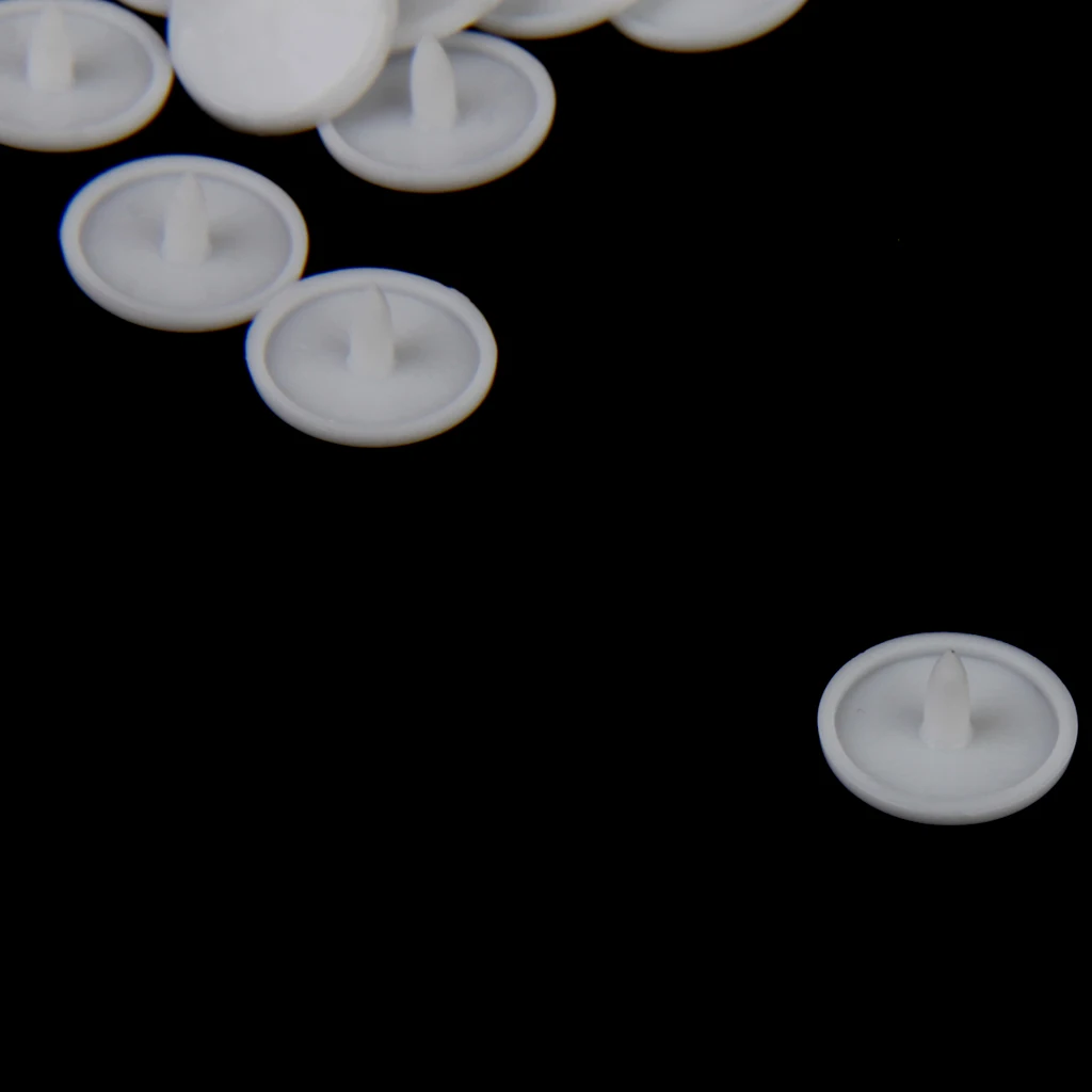 DIY Snap Buttons 200 Sets T5 Plastic Snaps No-Sew Buttons Fastener Setter for Baby Cloth Diapers Bibs Rain Coat Crafting
