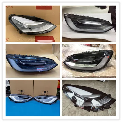 

Led Headlight Daytime Running DRL for Tesla ModelS ModelX Model3 Angel eye turn signal Автомобильные лампы
