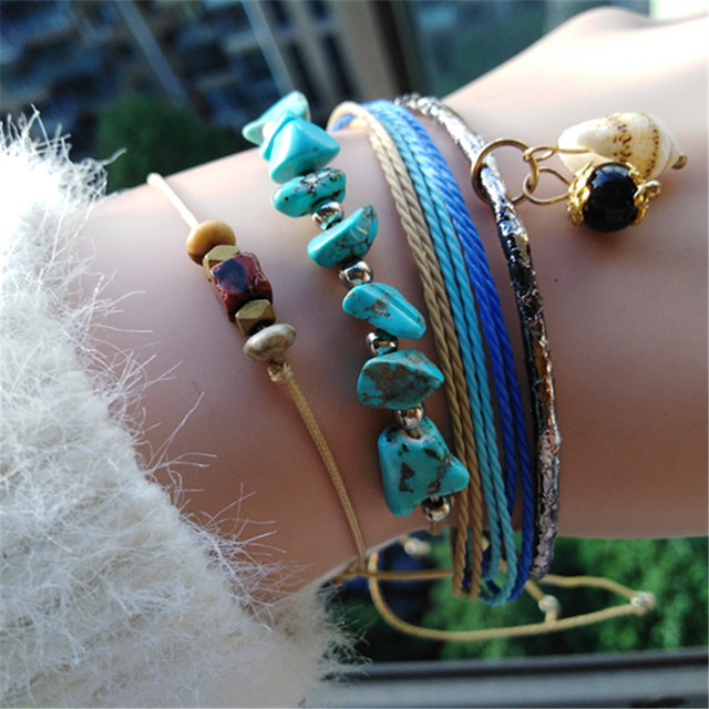 Crystal Bowknot Girl Shell Beads Anklets Fashion Summer Beach Bow Jewelry Charm Bracelets For Women Female Jewelry Gift