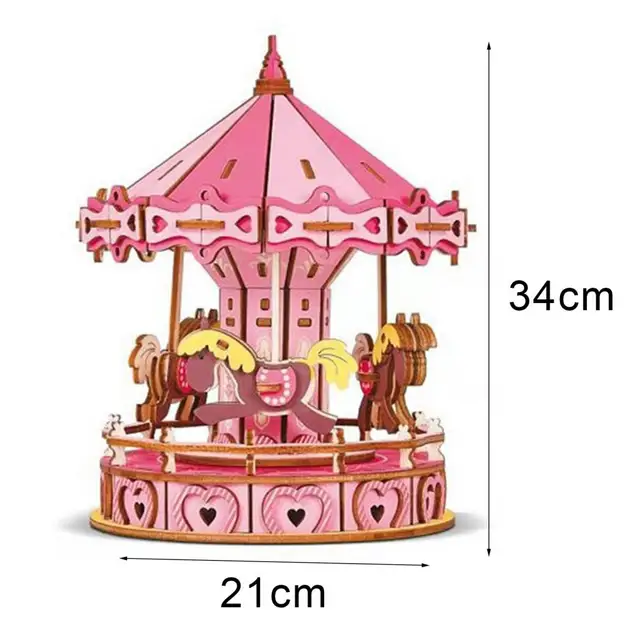 2Pcs Architectural Puzzles Safe Hand-eye Coordination Kids Assembly Puzzle Educational Toys Kids Montessori Toys for Children 6