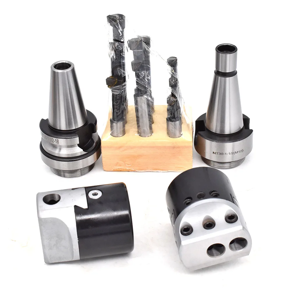 1set 2" 50mm F1 boring head+1pcs Morse holder+9pcs 12mm Boring Bar for cnc Lathe Bored Boring Tool Set