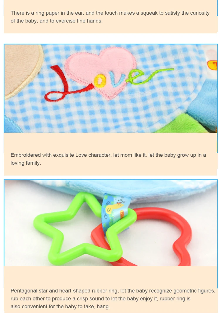 Игрушки для малышей от 0 до 12 месяцев полотенце для мальчика со Свинкой львом, подарок для укачивания животных, успокаивающее кольцо для