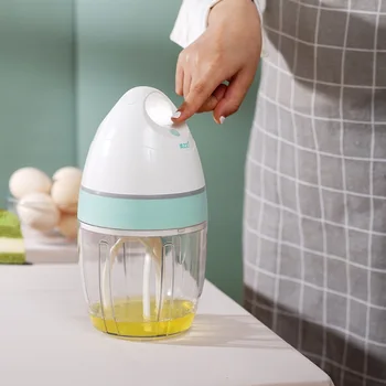 

USB Rechargeable Blender Egg White Frother Automatic Electric Cream Whisk Maker 900ML Capacity