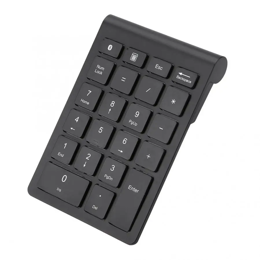 Bluetooth цифровая клавиатура черная 22 клавиши мини Numpad Беспроводная Bluetooth цифровая клавиатура для ПК клавиатура беспроводная - Цвет: Черный