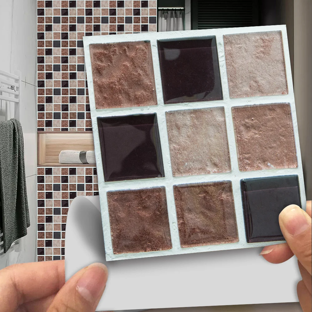 FlatMosaicCrystalHardFilmTileWallStickerTransfersCoverFor