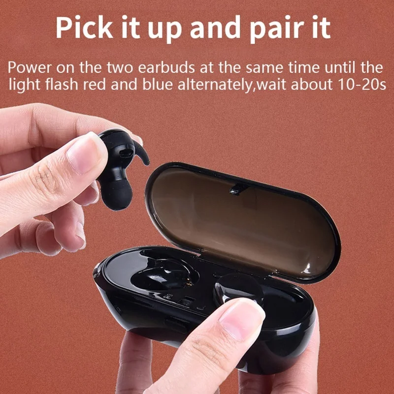 Y30 TWS 5 0 Wireless Bluetooth Earphone In ear Sport Earpiece Portable with Charging Box 4D Stereo Sound For iphone and Android
